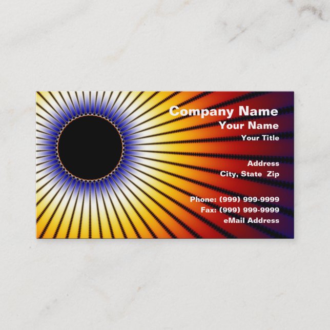Solar Eclipse Business Card (Front)