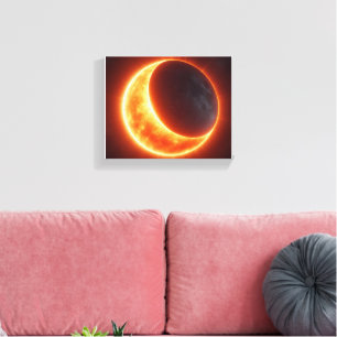 Solar Eclipse Canvas Print