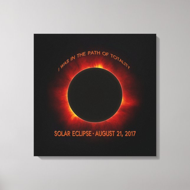 Solar Eclipse Canvas Print (Front)