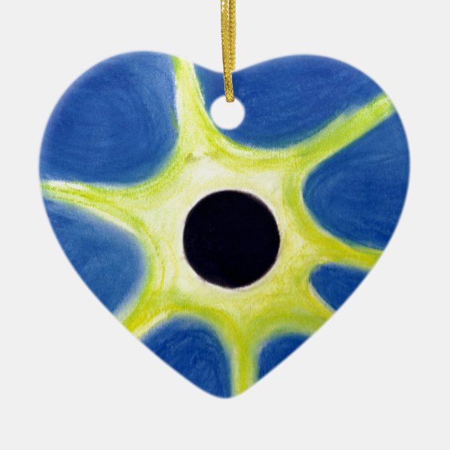 solar eclipse ceramic ornament (Front)
