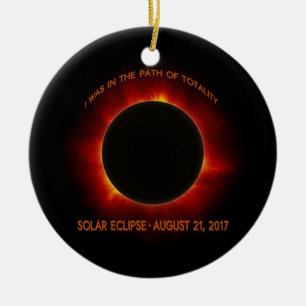 Solar Eclipse Ceramic Ornament