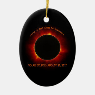Solar Eclipse Ceramic Ornament