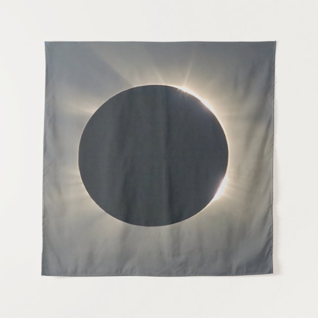 Solar Eclipse Closeup Tapestry (Front)