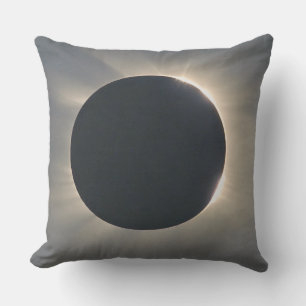 Solar Eclipse Closeup Throw Pillow