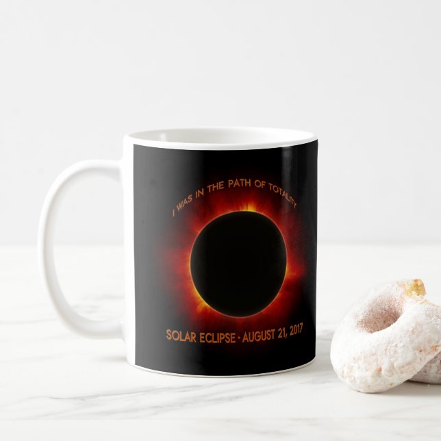 Solar Eclipse Coffee Mug (With Donut)