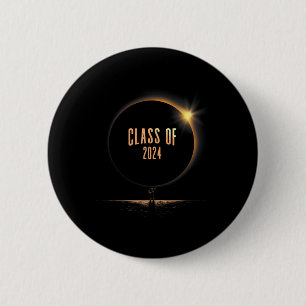 Solar Eclipse College Dabbing Graduation Cl Of 202 2 Inch Round Button