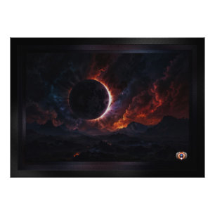 Solar Eclipse Cosmic Masterpiece Xzendor7 AI Art Photo Print