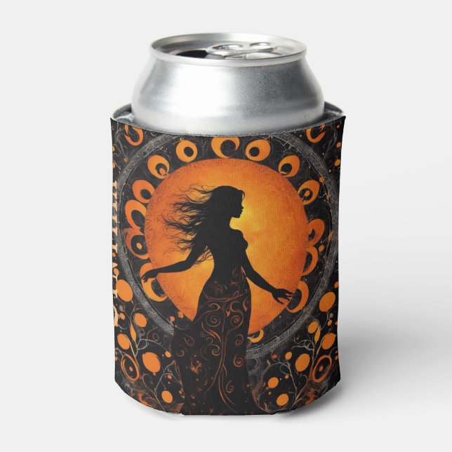 Solar Eclipse Customizable Memento Drink Can Cooler (Can Front)