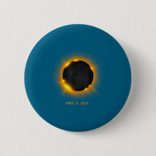 Solar Eclipse Design 2 Inch Round Button