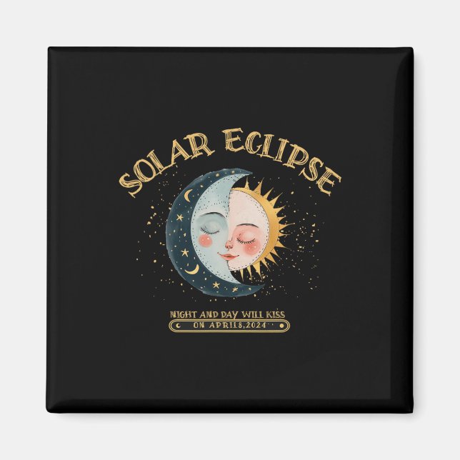 Solar Eclipse Design 4.08.24 Total Solar Eclipse 2 Magnet (Front)