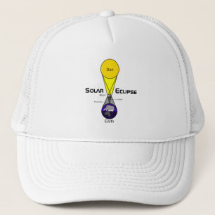 Solar Eclipse Diagram Trucker Hat