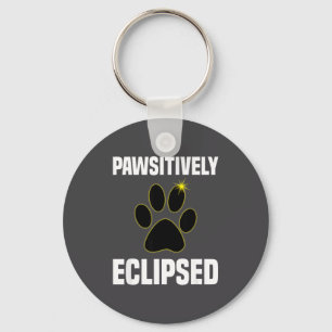 Solar Eclipse Dog Lover Total Keychain