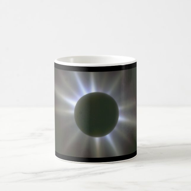 Solar Eclipse. (eclipse;light_Space Scenes Coffee Mug (Center)