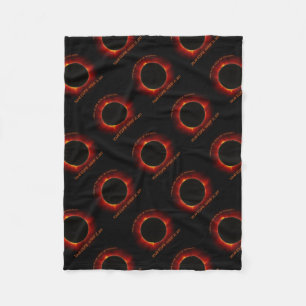 Solar Eclipse Fleece Blanket