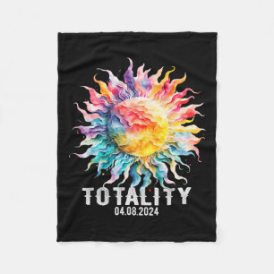 Solar Eclipse Fleece Blanket