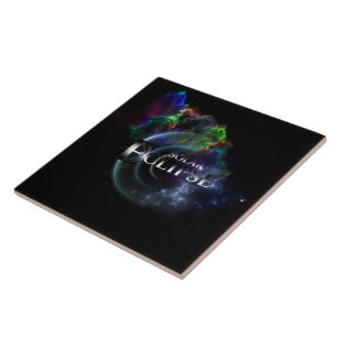 Solar Eclipse Fractal Art Spacescape Tile