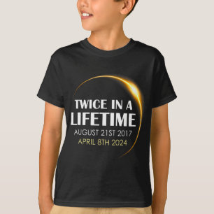 Solar Eclipse Fun Twice In Lifetime 2024 Solar Ecl T-Shirt