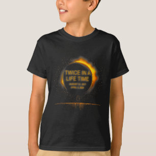 Solar Eclipse Funny Twice In Lifetime 2024 Solar E T-Shirt