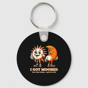 Solar Eclipse Got Mooned Total Keychain