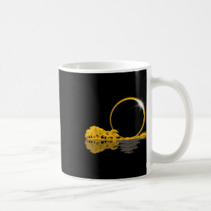Solar Eclipse Guitar Nature Moon Retro Style Guita Coffee Mug