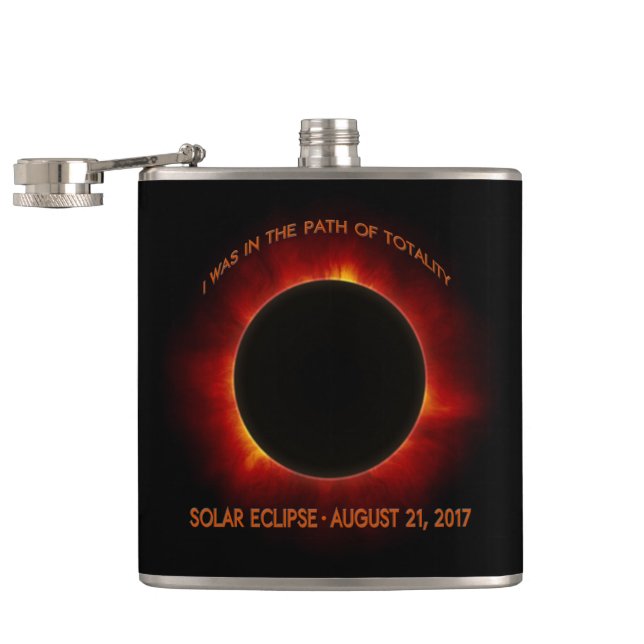 Solar Eclipse Hip Flask (Opened)