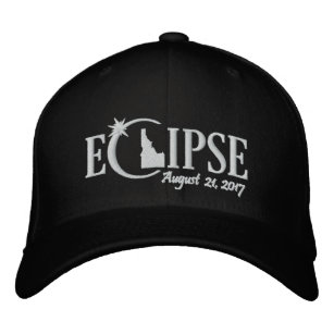 Solar Eclipse in Idaho - August 21, 2017 Embroidered Hat