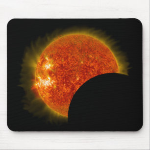 Solar Eclipse in Progress Mouse Pad