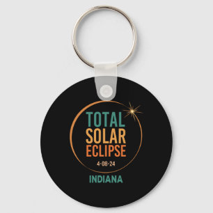 Solar Eclipse Indiana April 8 2024 Total Totality  Keychain