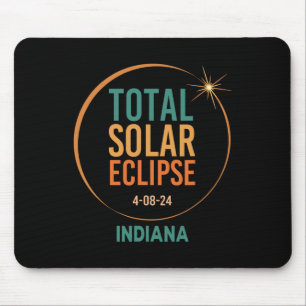 Solar Eclipse Indiana April 8 2024 Total Totality  Mouse Pad