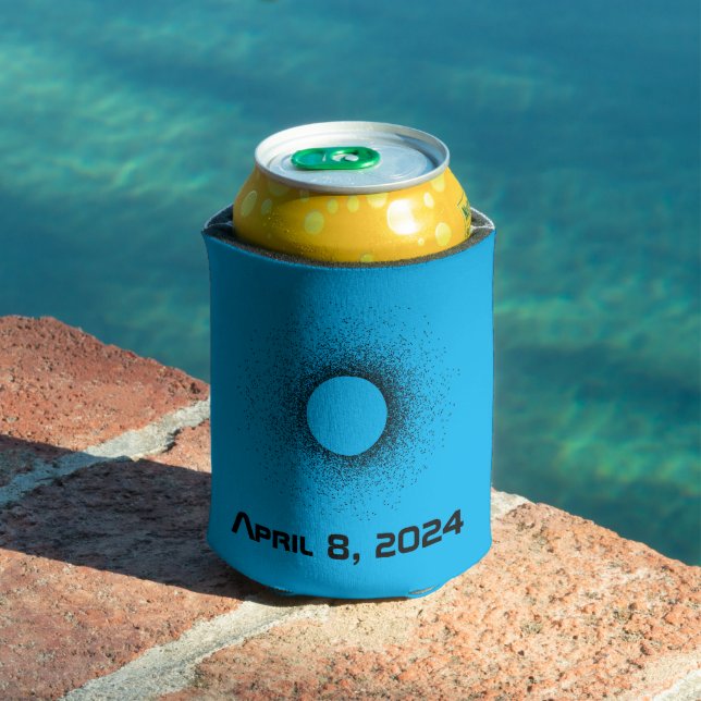 Solar eclipse Kooze Cooler for soda and beer cans (In Situ Pool)