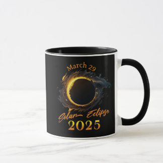 Solar Eclipse March 29 2025 Commemorative Mug