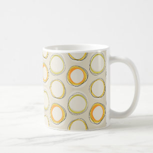 Solar Eclipse Mid-Century Modern - Black lines Coffee Mug