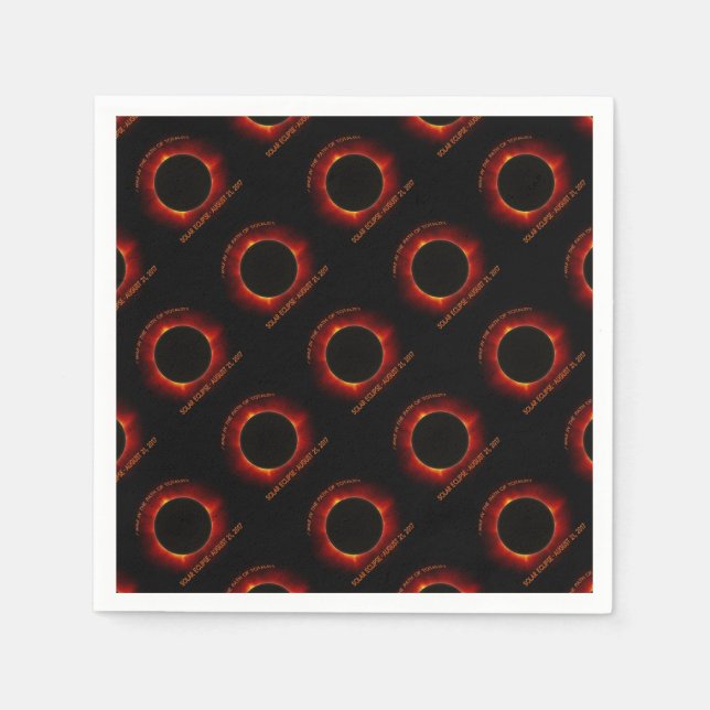 Solar Eclipse Napkin (Front)
