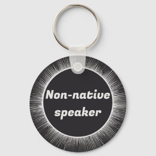 Solar Eclipse Native English International Travel  Keychain