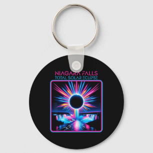 Solar Eclipse Niagara Falls Totality Event Souveni Keychain