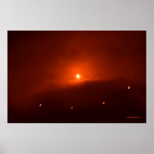 Solar Eclipse over Somerset, 2015 Poster