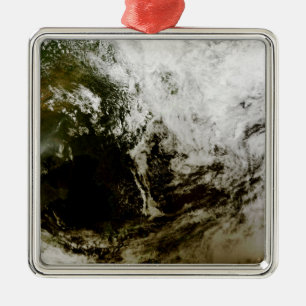 Solar eclipse over southeast Asia Metal Ornament