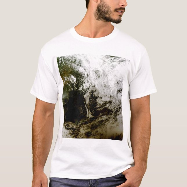 Solar eclipse over southeast Asia T-Shirt (Front)