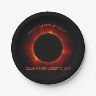Solar Eclipse Paper Plate