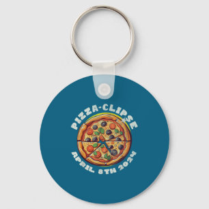 Solar Eclipse Pizza Clipse Eclipse Keychain