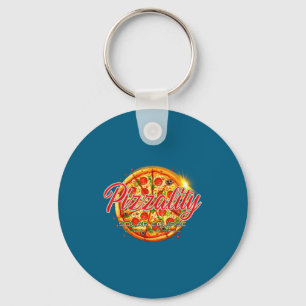 Solar Eclipse Pizzality Eclipse Pizza Keychain