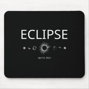 Solar Eclipse Shirt 2024 Total Eclipse Phases Mouse Pad