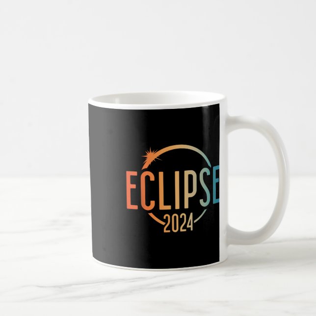 Solar Eclipse Shirt 2024 Total Solar Eclipse 4.08. Coffee Mug (Right)