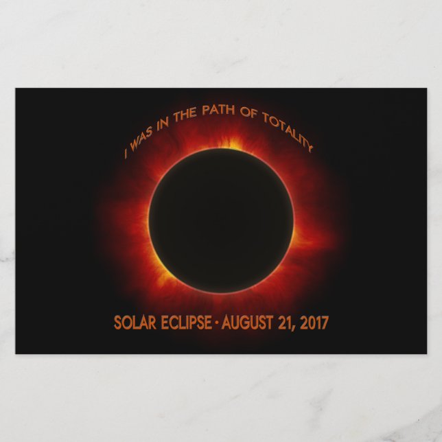 Solar Eclipse Stationery (Front)