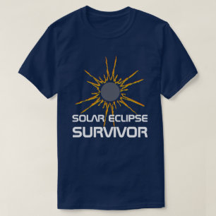 Solar Eclipse Survivor funny customizable T-Shirt
