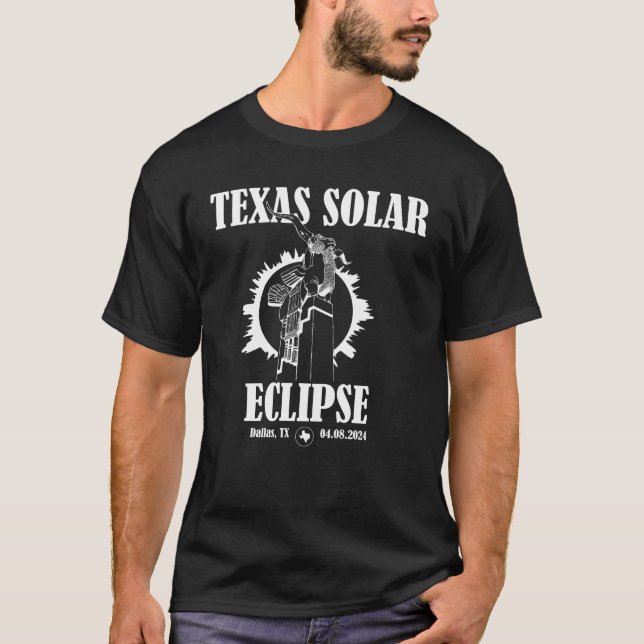Solar Eclipse Texas Design 2 T-Shirt (Front)