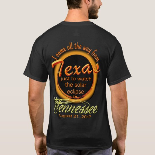 Solar Eclipse - Texas to TN Men's Shirts