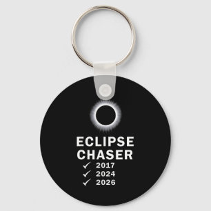 Solar Eclipse Total Eclipse Design Keychain