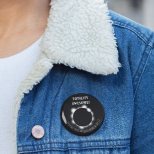 Solar Eclipse Totality Awesome 2 Inch Round Button