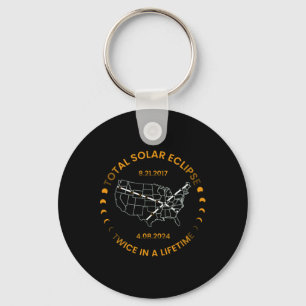 Solar Eclipse Twice In Lifetime 2024 Total Solar E Keychain